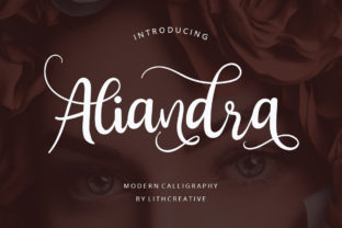 Aliandra: A Graceful Script Font for Editorial Design