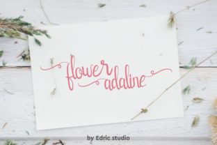 Flower Adaline Font for Elegant Web Design