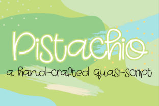 Pistachio Font: Whimsical Charm for Handmade Brands