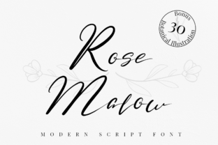 Rose Malow: A Light Handwritten Font for Modern Web Design