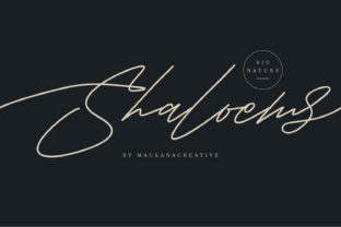 Shaloems Font: A Handwritten Typeface for Social Campaigns