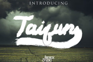Taifun Font: A Bold Handwritten Typeface for Campaigns