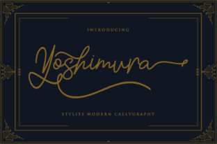 Yoshimura: A Handwritten Font for Crafters